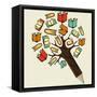 Reading Education - Pencil Tree-cienpies-Framed Stretched Canvas