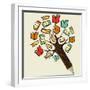 Reading Education - Pencil Tree-cienpies-Framed Art Print