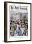 Reading Election Results in the Ewspaper, Paris, 1902-null-Framed Giclee Print