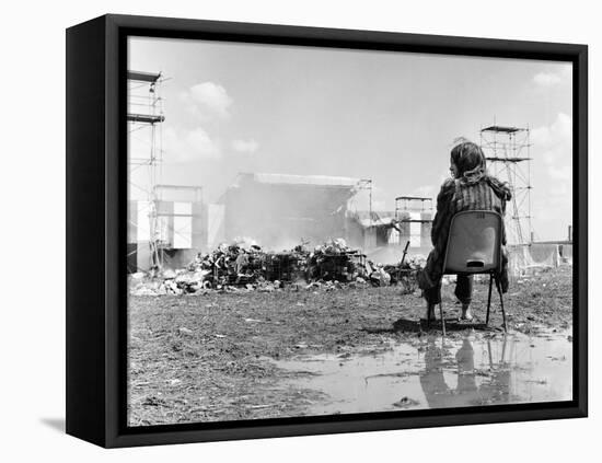 Reading Festival 1971-David White-Framed Stretched Canvas
