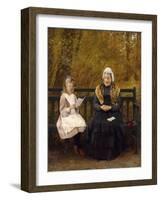 Reading for Grandmother-James Hayllar-Framed Giclee Print