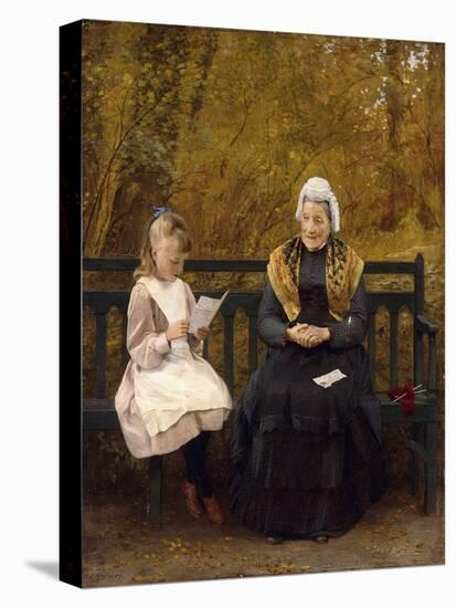 Reading for Grandmother-James Hayllar-Stretched Canvas