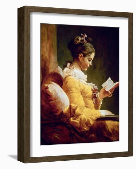 Reading Girl, 1776-Jean-Honoré Fragonard-Framed Giclee Print