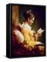 Reading Girl, 1776-Jean-Honoré Fragonard-Framed Stretched Canvas
