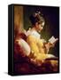 Reading Girl, 1776-Jean-Honoré Fragonard-Framed Stretched Canvas