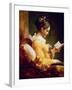 Reading Girl, 1776-Jean-Honoré Fragonard-Framed Giclee Print