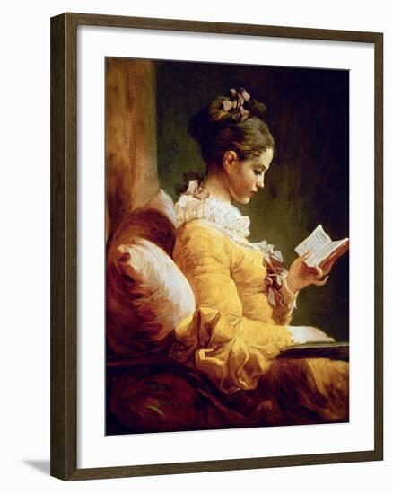 Reading Girl, 1776-Jean-Honoré Fragonard-Framed Giclee Print