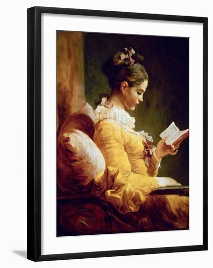 Reading Girl, 1776-Jean-Honoré Fragonard-Framed Giclee Print