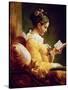 Reading Girl, 1776-Jean-Honoré Fragonard-Stretched Canvas