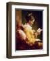 Reading Girl, 1776-Jean-Honoré Fragonard-Framed Premium Giclee Print