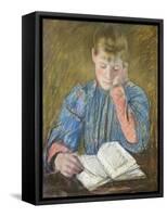 Reading Girl, 1894-Mary Cassatt-Framed Stretched Canvas