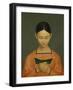 Reading Girl, C. 1828-Gustav Adolph Hennig-Framed Giclee Print