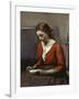 Reading Girl, C. 1845-50-Jean-Baptiste-Camille Corot-Framed Giclee Print