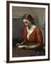 Reading Girl, C. 1845-50-Jean-Baptiste-Camille Corot-Framed Premium Giclee Print