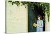 Reading Girl-Ditz-Stretched Canvas