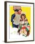 "Reading Her Mail,"February 22, 1936-Ellen Pyle-Framed Giclee Print