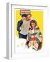 "Reading Her Mail,"February 22, 1936-Ellen Pyle-Framed Giclee Print