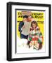 "Reading Her Mail," Saturday Evening Post Cover, February 22, 1936-Ellen Pyle-Framed Giclee Print