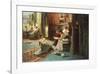 Reading in the Afternoon-Gustave De Jonghe-Framed Premium Giclee Print