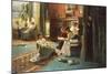 Reading in the Afternoon-Gustave De Jonghe-Mounted Premium Giclee Print