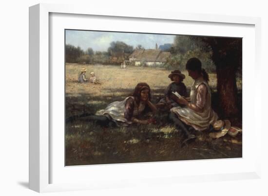 Reading in the Shadow-Kay William Blacklock-Framed Giclee Print