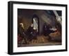 Reading in the studio-Christian Krohg-Framed Giclee Print