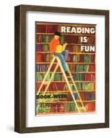 Reading Is Fun Poster-Roger Duvoisin-Framed Giclee Print