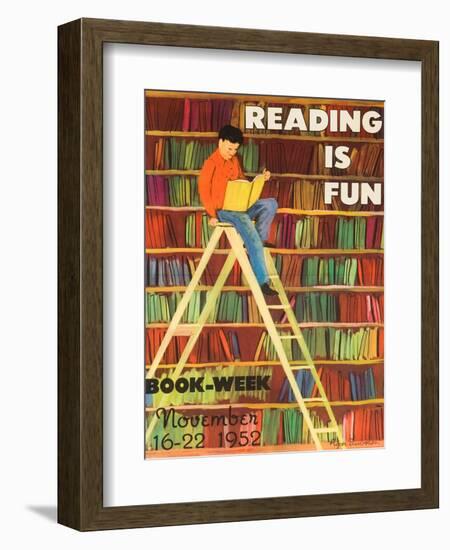 Reading Is Fun Poster-Roger Duvoisin-Framed Giclee Print