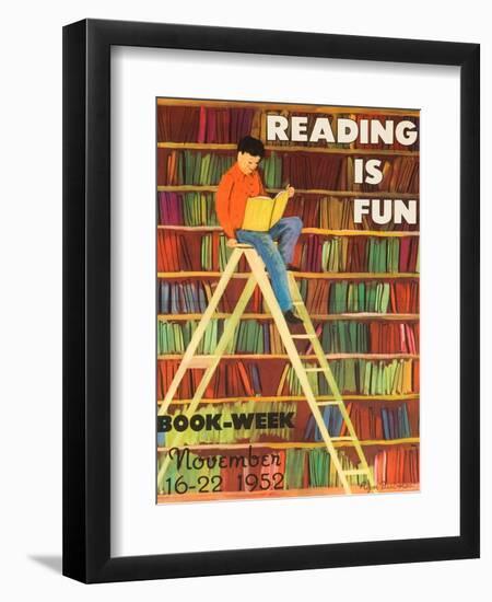 Reading Is Fun Poster-Roger Duvoisin-Framed Giclee Print