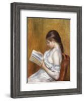 Reading; La Lecture, 1888-Pierre-Auguste Renoir-Framed Giclee Print