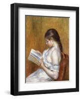 Reading; La Lecture, 1888-Pierre-Auguste Renoir-Framed Giclee Print