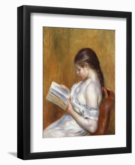 Reading; La Lecture, 1888-Pierre-Auguste Renoir-Framed Giclee Print