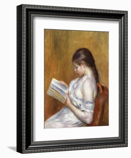 Reading; La Lecture, 1888-Pierre-Auguste Renoir-Framed Giclee Print