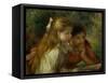 Reading (La Lecture), 1890-1895-Pierre-Auguste Renoir-Framed Stretched Canvas