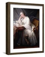 Reading (La Lecture)-Charles François Hutin-Framed Giclee Print