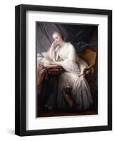 Reading (La Lecture)-Charles François Hutin-Framed Giclee Print