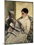 Reading Le Figaro, 1878-Mary Cassatt-Mounted Giclee Print