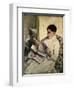 Reading Le Figaro, 1878-Mary Cassatt-Framed Premium Giclee Print