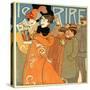 Reading Le Rire 1896-null-Stretched Canvas