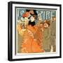 Reading Le Rire 1896-null-Framed Art Print