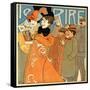 Reading Le Rire 1896-null-Framed Stretched Canvas