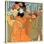 Reading Le Rire 1896-null-Stretched Canvas