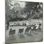 Reading Lesson Outside, Bostall Woods Open Air School, London, 1907-null-Mounted Photographic Print