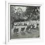 Reading Lesson Outside, Bostall Woods Open Air School, London, 1907-null-Framed Photographic Print