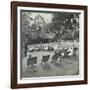 Reading Lesson Outside, Bostall Woods Open Air School, London, 1907-null-Framed Photographic Print