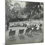 Reading Lesson Outside, Bostall Woods Open Air School, London, 1907-null-Mounted Photographic Print