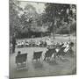 Reading Lesson Outside, Bostall Woods Open Air School, London, 1907-null-Mounted Premium Photographic Print