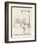 Reading Mirror-William Heath Robinson-Framed Art Print