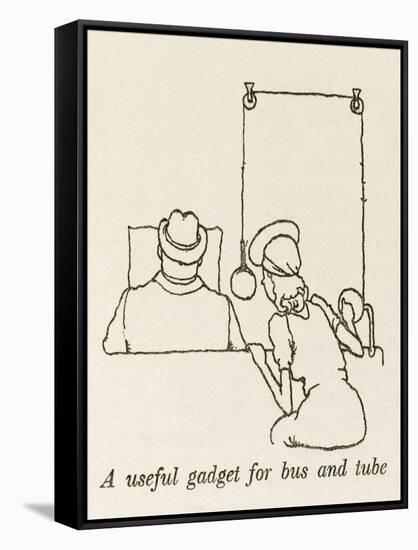 Reading Mirror-William Heath Robinson-Framed Stretched Canvas