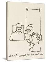 Reading Mirror-William Heath Robinson-Stretched Canvas